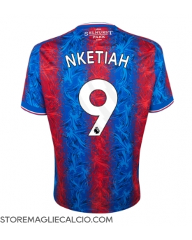 Crystal Palace Eddie Nketiah #9 Maglia Gara Casa Repliche 2024-25